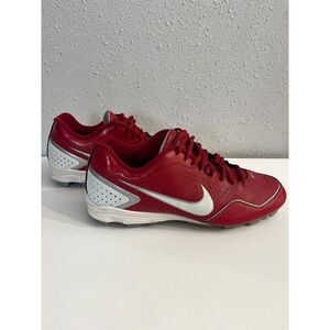 Nike Red Baseball Cleats size 10